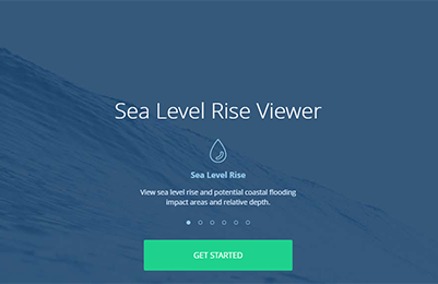 Image of Sea Level Riser Viewer website.