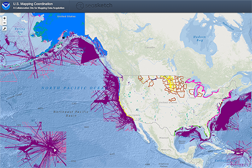 Image of the U.S. Mapping Coordination website.